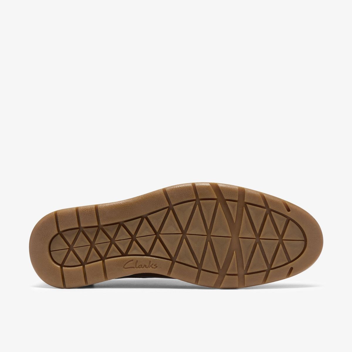 Clarks Mens Flex Hybrid Tan Leather Shoes - thumbnail 4
