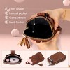 Mini Cell Phone Purse, PU Leather Small Crossbody Bags for Women, Lightweight Cute Purses - 3 of 4
