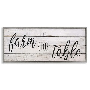 Stupell Industries Planked Style Farm to Table, 24" x 10" - 1 of 4