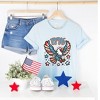 Simply Sage Market Women's Patriotic Eagle 1776 Short Sleeve Graphic Tee - 3 of 4