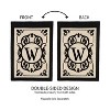 Evergreen Flag Cambridge Chic Letter W Monogram Applique Garden Flag - 12.5" Wide x 18" High - 2 of 4