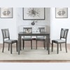Vynxaria Elegant Walnut Rectangular Dining Table for Small Spaces ¨C Seats 4 - 4 of 4