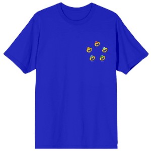 Captain Planet Elemental Rings Crew Neck Short Sleeve Royal Blue Men's T-shirt - 1 of 4