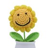 Unique Bargains Artificial Plants Hand-Knit DIY Yarn Yellow 1.97"x1.97"x5.51" 1 Pc - 4 of 4