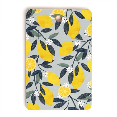 El buen limon Lemon tree branch Cutting Board Rectangle -Deny Designs