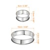 Unique Bargains Stainless Steel Double Rolled Nonstick Durable Cake Rings 10 Pcs - 2 of 4