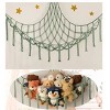 Aeelleea Large Corner Stuffed Animal Storage Hammock Net, Macrame Toy ...