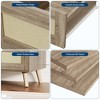 8 Drawer Dresser for Bedroom, Rattan 47'' Wide Chest of Drawers, Wooden Storage Dressers Organizer, Media Console Table for Living Room Hallway - 4 of 4