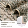 Vintage Area Rug Non Slip & Machine Washable boho Printed Farmhouse Large Room Carpet for Living Room, Bedroom Home Office Decor - 4 of 4