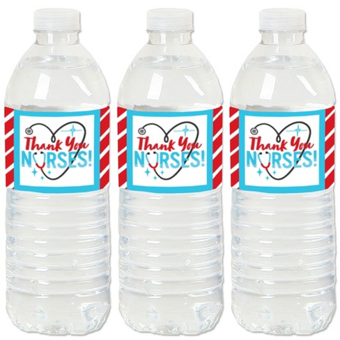 Thank You Nurses - Nurse Appreciation Week Water Bottle Sticker Labels -  Set Of 20 : Target