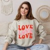 Simply Sage Market Women's Graphic Sweatshirt Love Stacked Smiley Face - 2 of 4