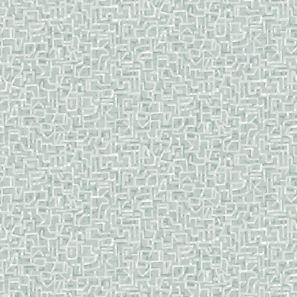 Photos - Wallpaper Tempaper & Co.® Glyph Geo Non Pasted , Mint Geo, 56 sq. ft.