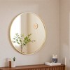 FONTOI 20 Inch Circle Gold Mirror Bathroom Vanity Mirrors Decorative Mirror Round Wall Home Hanging Mirror, Home Decoration, Anti-Rust - 2 of 4