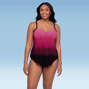 Trimshaper Women's Hank Handkerchief Tankini Swimsuit Top - 1 of 3