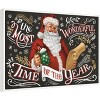 Amanti Art Santas List II Black by Janelle Penner Canvas Wall Art Print Framed - 2 of 4