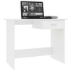 vidaXL Desk White 39.4 in.x19.7 in.x29.9 in. Engineered Wood - 3 of 4