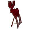 Northlight Standing Stained Moose Christmas Decoration - 10.5" - Red - 2 of 3