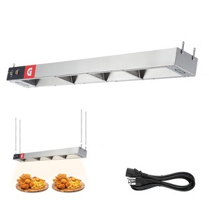 Commercial Heat Lamp Food 750w, Electric Food Heat Lamp Stainless Steel French Fry Heating Lamp Free-Standing Food Heat Lamp Countertop for Kitchen - 1 of 4