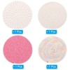 Unique Bargains Indoor Cotton Rope Non-slip Plant Coasters 4 Pcs - 3 of 4