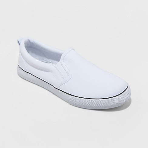 Women's Millie Twin Gore Slip-on Sneakers - A New Day™ White 5