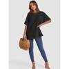 Oversized Tops for Women Summer T Shirts Workout Tees Short Sleeve Blouses Casual Tunic Tops - 4 of 4