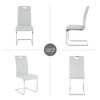 PAGED Upholstered Dining Chairs Modern Living Room Chairs Comfortable Kitchen Chairs with Metal Legs for Living Room - 4 of 4