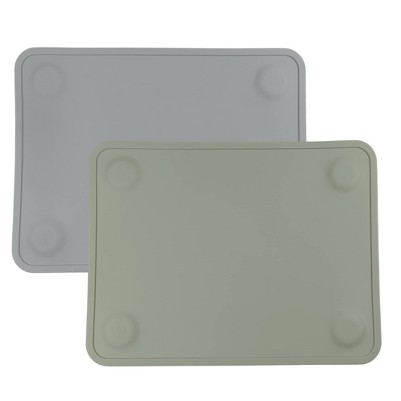 matte dark gray, green