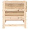 vidaXL Modular Corner Sofa - Solid Unfinished Pine Wood - Outdoor Sectional Set with Thickly Padded Cushions - Easy Assembly - 4 of 4