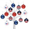 16-pc Independence Day Bauble Ornaments, Patriotic Tree Decor| OrnamentallyYou - 3 of 4