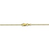 Black Bow Jewelry 0.9mm 10k Yellow Gold Solid Diamond Cut Cable Chain Necklace - 4 of 4