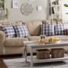 4pk 18"x18" Semi Bleached Square Throw Pillow Covers Light Blue - Design Imports: Cotton, Hidden Zipper, Machine Washable - 3 of 4