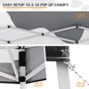 EAGLE PEAK Slant Leg Pop-up Canopy Tent Easy One Person Setup Instant Outdoor Beach Canopy Folding Portable Sports Shelter - 4 of 4