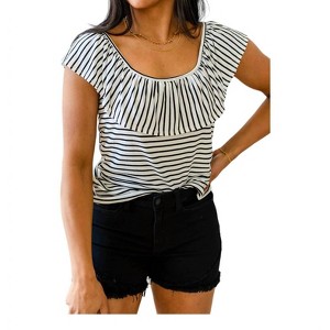Women's Extra Time Striped Top - Haptics - 1 of 3