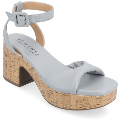 Journee Collection Womens Eianna Ankle Strap Platform Sandals