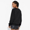 Women's Mickey Skeleton Graphic Sweatshirt - Black - 2 of 3