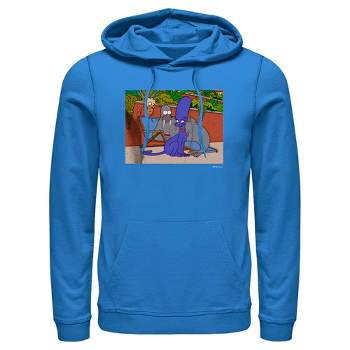 Men's The Simpsons Treehouse of Horrors Animals Scene Pull Over Hoodie