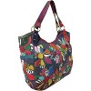 Amerileather Amelia Leather Tote Bag – Top Grain Lambskin Over Denim with Artful Patchwork and Durable Everyday Style - 2 of 3