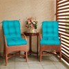EAGLE PEAK Tufted Outdoor/Indoor Seat/Back Chair Cushions, Set of 2, 42'' x 21'' - 3 of 4