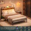 Aheaplus Platform Bed Frame with Charged Station and LED Lights - 4 of 4