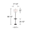 Possini Euro Design Valet Modern 66 1/2" Tall Standing Floor Lamp Tray Table USB Port Pull Chain Bronze Metal Living Room Charging Bedroom House - 4 of 4