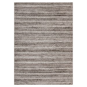 Washable Modern Living Room Bedroom Rugs with Stripped Lines, Soft Low Pile Foldable Thin Mat for Dining Room Home Office - 1 of 4