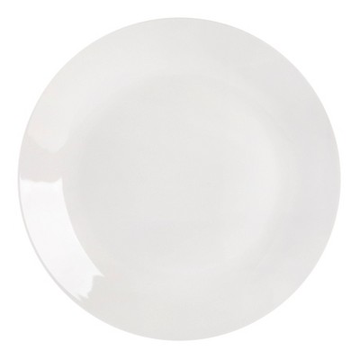 16-Piece White Porcelain Square Dinnerware Set