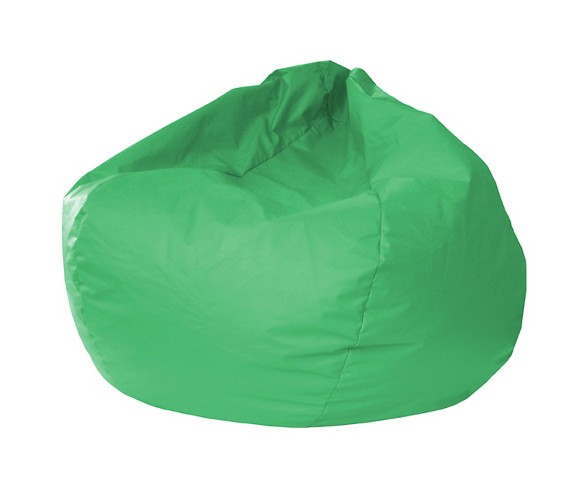 Medium Vinyl Bean Bag Chair - Green - Gold Medal