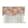 Sea Coral Cornice All Season 3" Rod Pocket Valance 50" x 17" Red by RLF Home - 2 of 4