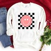 Simply Sage Market S.W.Smiley Valentines Pink Smiley Sweatshirt - 3 of 3