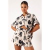 Petal and Pup Sawyer Short Sleeve Shirt - Beige Black L - 2 of 4