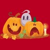 Men's Design By Humans Halloween Cartoon Pumpkins And Ghost By VectorVillain T-Shirt - 2 of 4