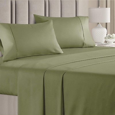 100% Cotton 400 Thread Count 4 Piece Sheet Set - Soft & Cozy Sateen Bed Sheets - CGK Linens