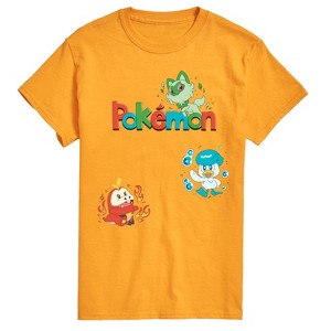 Men's - Pokémon - Sprigatito, Fuecoco, and Quaxly Short Sleeve Graphic T-Shirt - 1 of 3