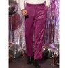 Lars Amadeus Men's Straight Leg Party Nightclub Glitter Metallic Dress Trousers - 2 of 4